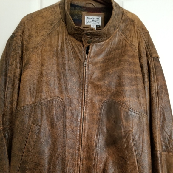 Men's John Baner Genuine Leather Jacket - Picture 1 of 8